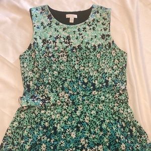 Charter Club, Midi length dress, blue and green